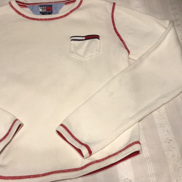 Girls Tommy Hilfiger Ivory Sweater - Picture 3 of 14